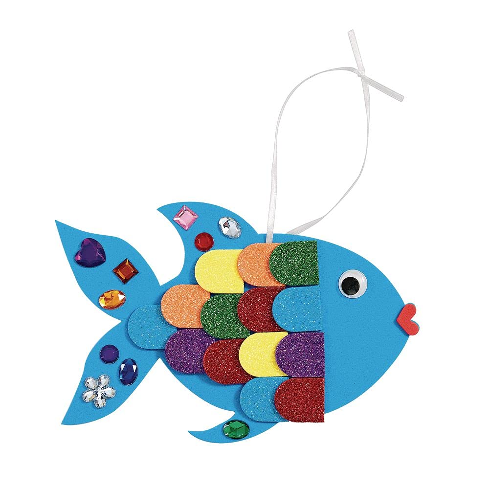Colorations Fancy Fish, Kit for 12, School Art Supplies, Art Supplies, Craft Projects, Children, Gift, Classroom, Home Colorations
