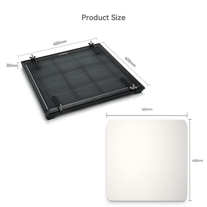 ATOMSTACK F2 Laser Honeycomb Working Table, Enlarged Honeycomb Laser Bed Panel with Fixture for CO2 and Diode Laser Engraver Cutter, - WoodArtSupply