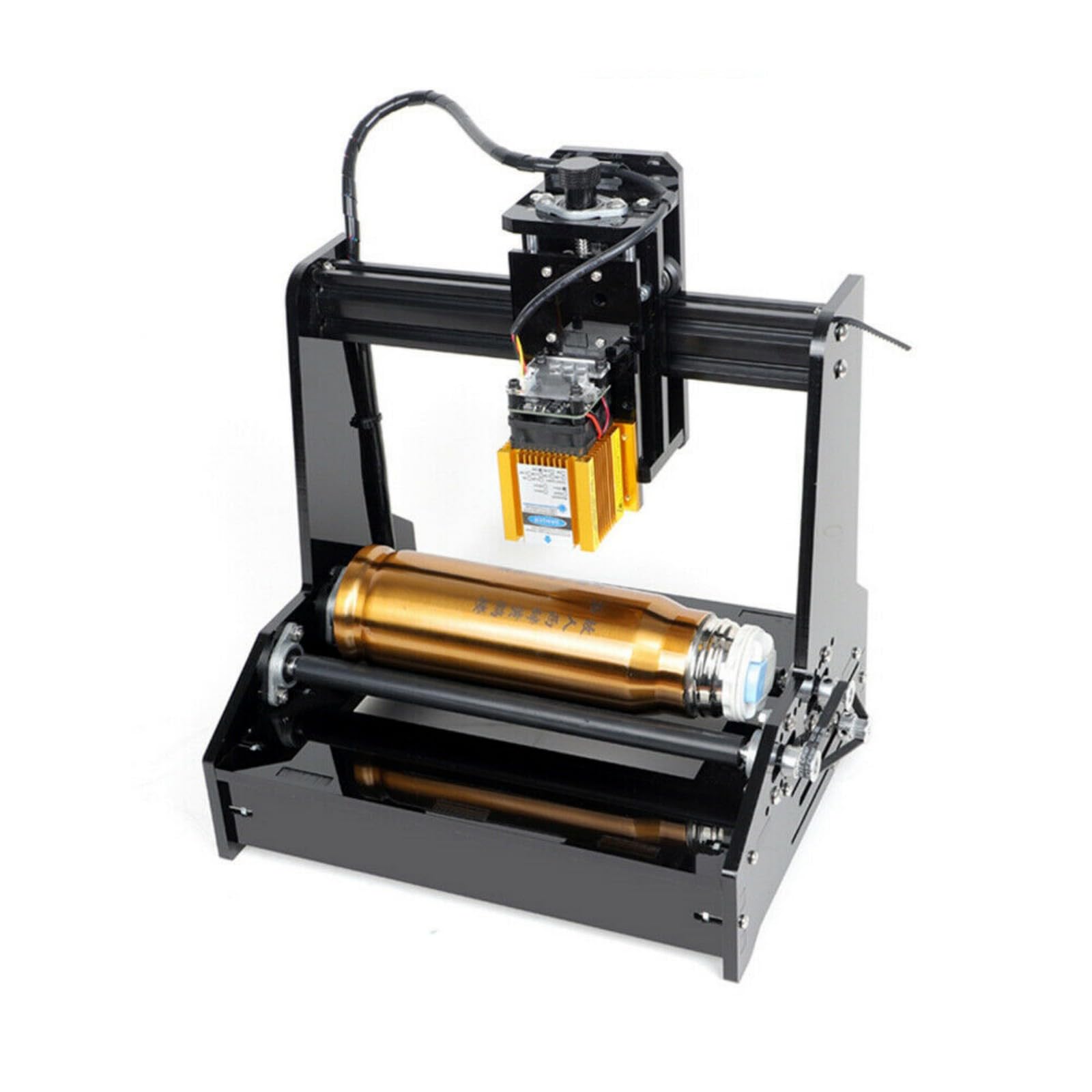 awolsrgiop 15W Cylindrical Engraving Machine Desktop Metal Engraver Printing Portable, Used for Marking Machine, Engraving Machine, Welding Machine, - WoodArtSupply