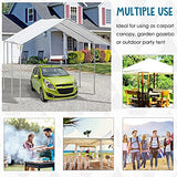 Outsunny 10'x20' Carport Heavy Duty Galvanized Car Canopy with Included Anchor Kit, 3 Reinforced Steel Cables, White Outsunny