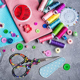 Hisuper Sewing scissors sharp Embroidery Crafting Threading Scissors with Leather Scissors Cover for Needlework Craft Art Work Manual Handicraft DIY Hisuper