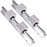 GUWANJI Linear Rail 2 PCS SBR20-1500mm Linear Slide Rails and 4 PCS SBR20UU Square Type Bearing Blocks, SBR20 Linear Rail Kit for Automated Machines GUWANJI