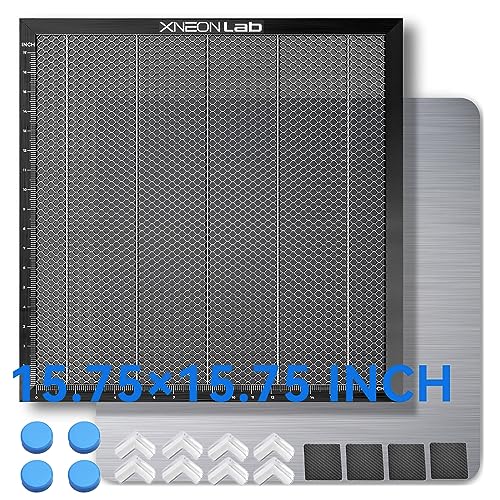 Honeycomb Laser Bed - 400 × 400 × 22mm Laser Working Table with Aluminum Panel for XTool D1 /D1 Pro and Most Laser Engraver Cutting Machine,Laser XNEONLab