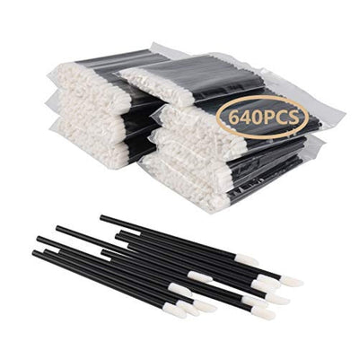 Mooerca 640PCS Disposable Lip Brushes Make Up Brush Lipstick Applicators Wands Makeup Applicators Brushes Lip gloss Applicators Tester Wands Tool