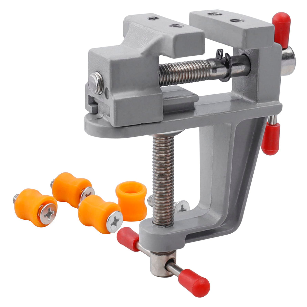 Yakamoz Mini Bench Vise Small Table Vice Clamp on Vise Drill Press Vise Workbench Vice for Jewelry Making Wood Carfit DIY Breads Watch Repairing YAKAMOZ