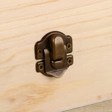 Healifty 6 Pcs Unfinished Treasure Chest Table Top Chest Graffiti Supplies Storage Lock Case Travel Jewlery Case Trinket Antique Decor Wood Case Healifty