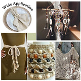 Craftdady 200Pcs Large Hole Barrel Wood European Loose Beads 4 Colors Natural Wooden Dreadlock Hair Braid Beads 16x16-17mm for Macrame Rosary Craftdady