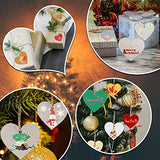 20Pcs 5" Wooden Hearts for Crafts, Wood Predrilled Hearts Cutout Slices, DIY Unfinished Wooden Ornaments Embellishments, Heart Sign TGA for Focal20