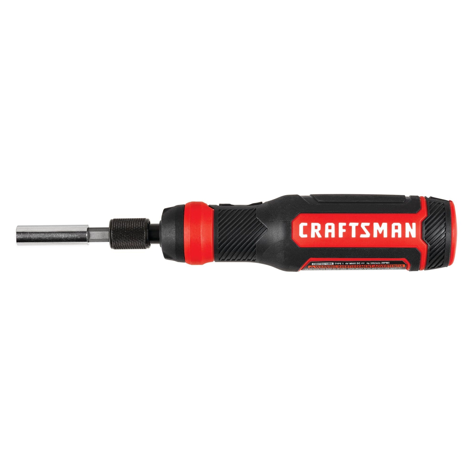 CRAFTSMAN 4V Electric Screwdriver Set, 300 RPM, Micro-USB Charging Port, 3-Stage Battery Charge Indicator (CMHT66718B20) - WoodArtSupply