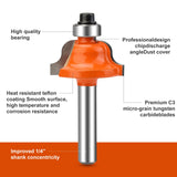 Yueqing Zhongji 1/4 Shank Router Bit Set Router bit Set 1/4 Shank 12 Piece Router bit Set Tungsten Carbide Router Bit Professional Level Router bits Yueqing Zhongji