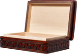JEWELRY WOODEN BOX Handmade Linden Wood Keepsake, Made in Poland Enchanted World of Boxes