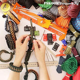 PSKOOK Paracord Bracelet Jig Kit,Paracord Tool Kit Adjustable Length Weaving DIY Craft Maker Tool,Paracord Lacin Needles and Smoothing Tool 6 PSKOOK