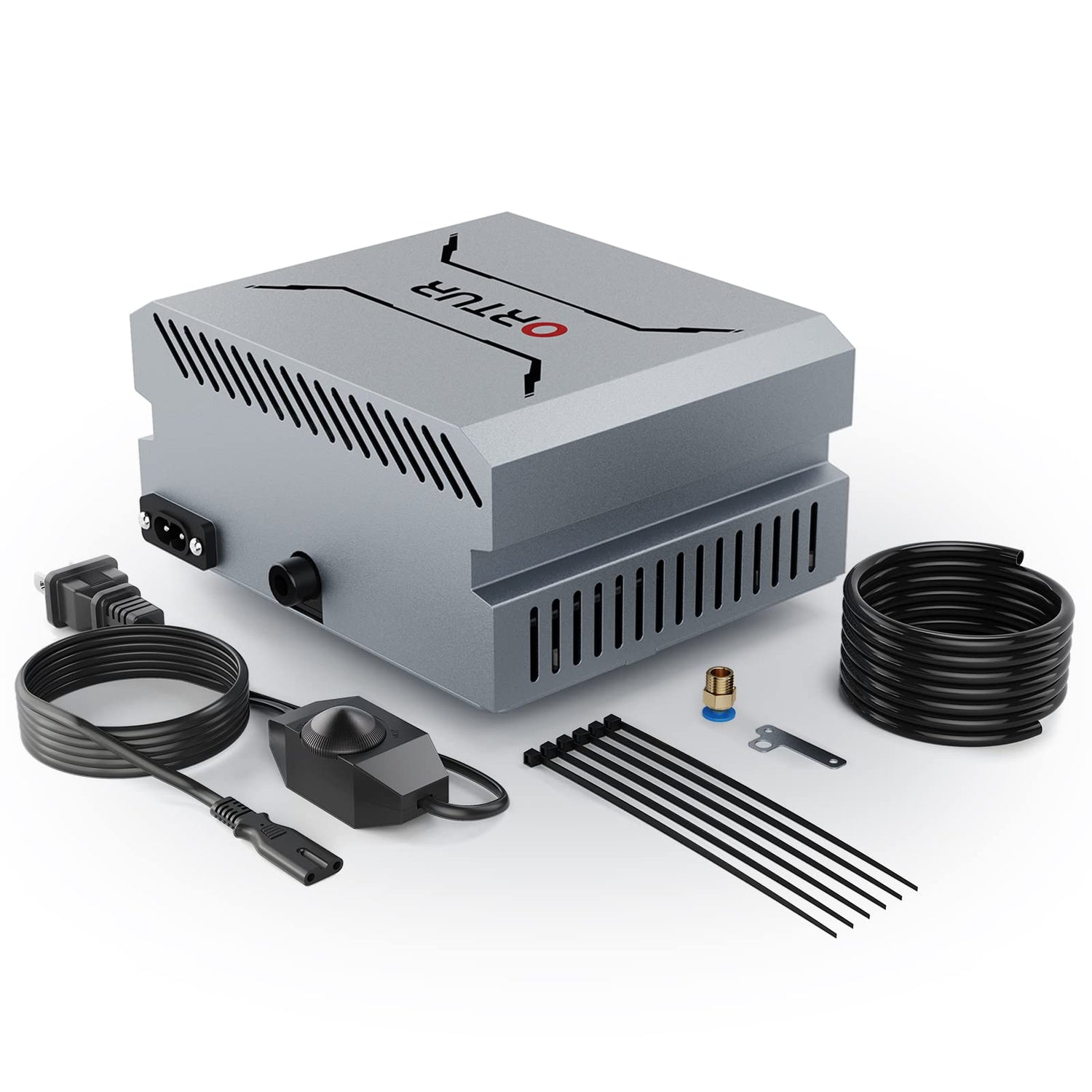 ORTUR Air Assist for Laser Cutter, Powerful 0-50L/min Air Assist Pump for ORTUR Laser Master 3 and Laser Master 2 Pro LF, Laser Module Protection, Ortur