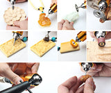 VOTOER 1200W Flex Shaft Grinder Rotary Tool Electric Hanging Carver, Forward and Reverse Rotation, Metalworking Jewelry Repair Kit, Foot Pedal VOTOER