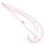 BUDDE Sew French Curve Metric Ruler - 4 Style Fashion Clear Metric Sewing Ruler Set, French Curve Pattern Ruler Kit for Beginners Tailors Designers BUDDE