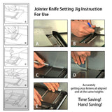 BLSGBUIDING Jointer Knife Setting Jig Metal Bars with Magnets for 4"-8" Jointer Blades Easy Quick Install - 1pack BLSGBUIDING