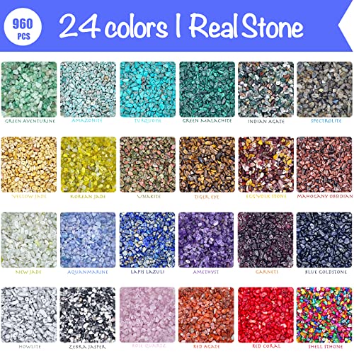 ygorios Jewelry Making Kit for Adults - 1760 PCS Crystal Beads for Jewelry Making, Jewelry Making Supplies with 960 PCS Crystal Beads, 800 PCS ygorios
