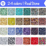 ygorios Jewelry Making Kit for Adults - 1760 PCS Crystal Beads for Jewelry Making, Jewelry Making Supplies with 960 PCS Crystal Beads, 800 PCS ygorios