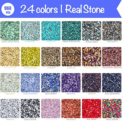 ygorios Jewelry Making Kit for Adults - 1760 PCS Crystal Beads for Jewelry Making, Jewelry Making Supplies with 960 PCS Crystal Beads, 800 PCS