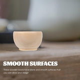 Abaodam Small Unfinished Wooden Bowls, 10pcs Wooden Craft Bowls Pinch Bowls Condiment Cups Unpainted Miniature Bowls Salt Cellars Nuts Bowls for Diy Abaodam