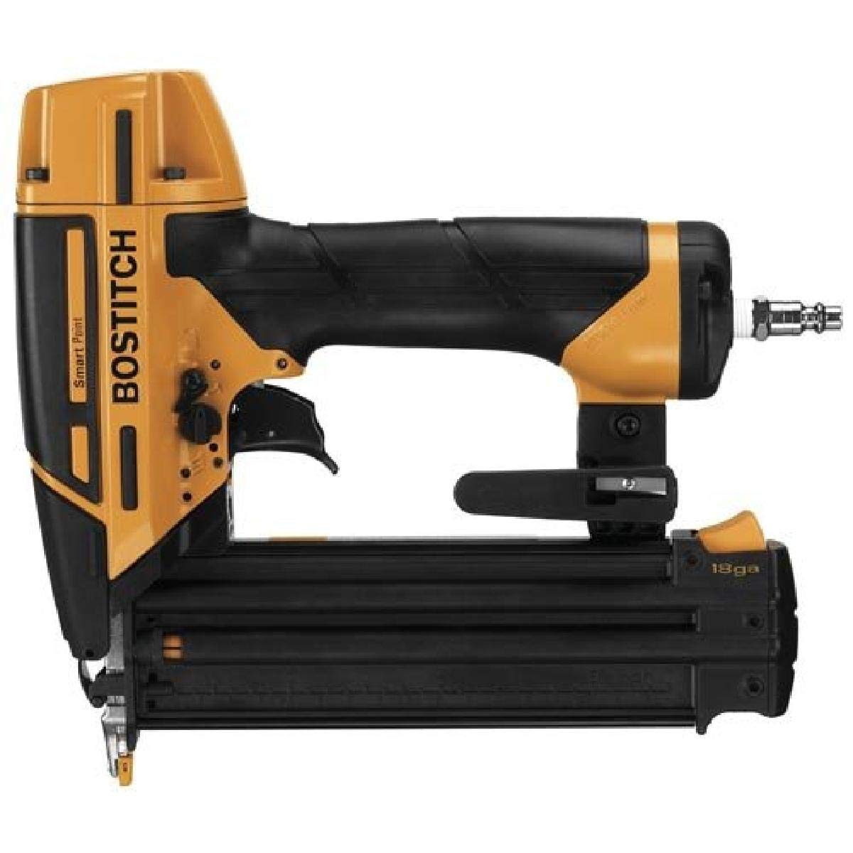 BOSTITCH Brad Nailer Kit, 18GA, Smart Point, Pneumatic (BTFP12233) - WoodArtSupply