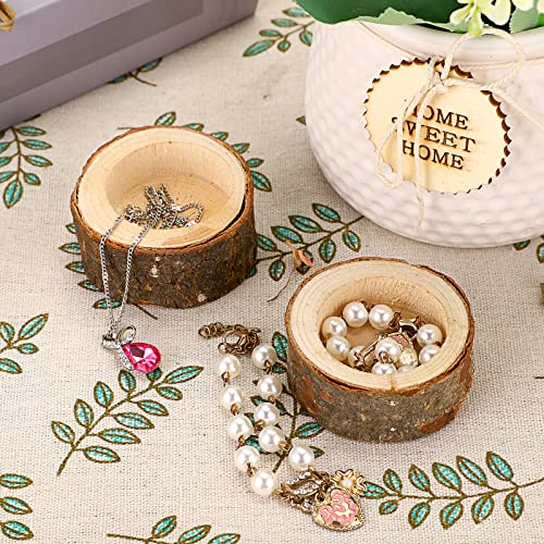 OwnMy Set of 24 Wooden Tea Light Candle Holders Votive Candle Holders, Rustic Wooden Pillar Candle Stands Vintage Wooden Tealight Holders Set Candle OwnMy