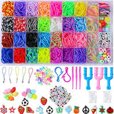 2500+ Rubber Band Bracelet Kit, Loom Bracelet Making Kit for Kids, Rubber Bands Refill Loom Set, Loom Bands Kit,Friendship Bracelet Girls Creativity Yestrong
