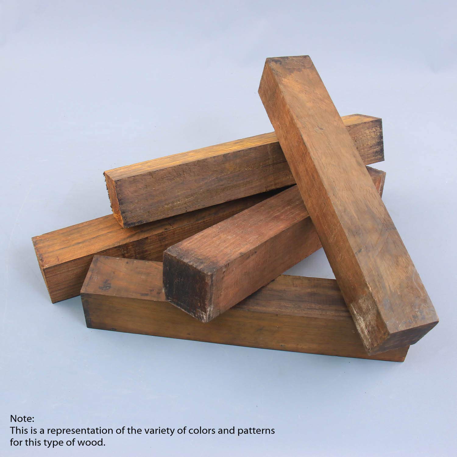 Legacy Woodturning, Cocobolo Wood Turning Blank, 2" x 2" x 12", 5 Pack Legacy Woodturning
