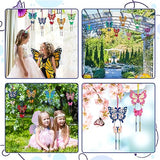 Fennoral DIY Butterfly Wind Chime Kit - 12 Pack Kids Arts and Crafts Set Fennoral