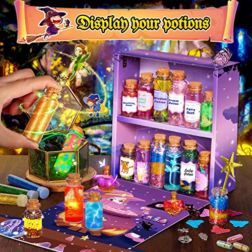 CGBOOM Potion Making Kit for Kids, Fairy Potions Crafts Kit for Girls,  Creative Gift & Magic Potions Toys with 18 Bottles Mixen Magic Experiments  for