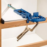 Universal Drawer Slide Jig - Cabinet Hardware Jig Install Drawer Slides Quickly, Accurately - Hardware Installation Jig w/Locking Wedge to Secure ROCKLER