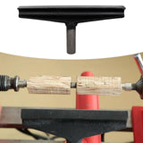 Vkinman 12 Inch Lathe Tool Rest 25.32mm Post Cast Iron T Type Tool Post Round Handle Tool Post Wood Lathe Turning Accessories for Woodworking Vkinman