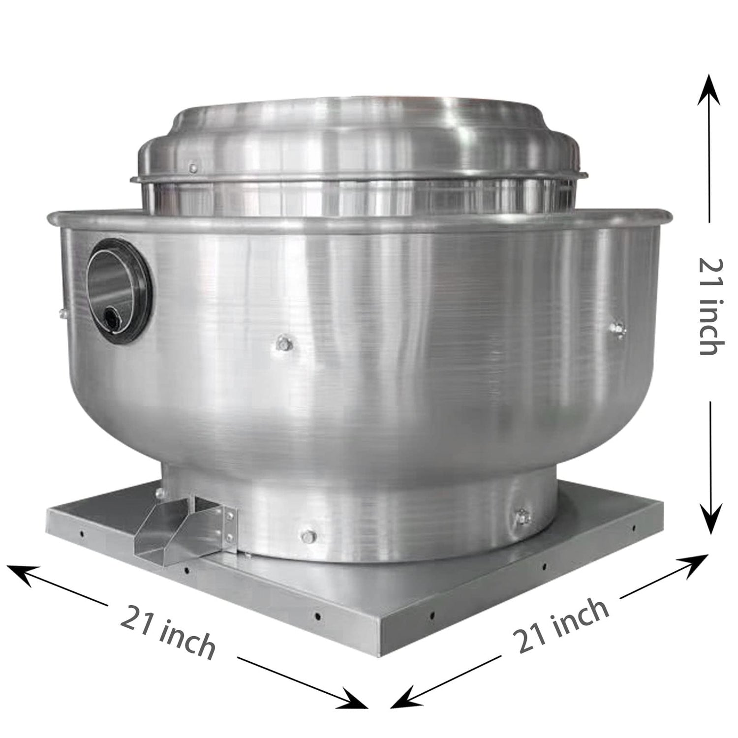 FICBXRA Restaurant Canopy Hood Grease Rated Exhaust Fan- Truck Exhaust Fan High-Speed Direct Drive Centrifugal Upblast Exhaust Fan 0.5HP 110 Volt FICBXRA