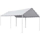 FDW Carport Car Port Party Tent Car Tent 10x20 Canopy Tent Metal Carport Kits Outdoor Garden Gazebo, Not Good for Strong Wind Condition FDW