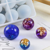 RESINWORLD 20-Cavity Sphere Molds for Resin, Round Ball Resin Mold, Silicone Orbs Mold for Jewellery Making ResinWorld