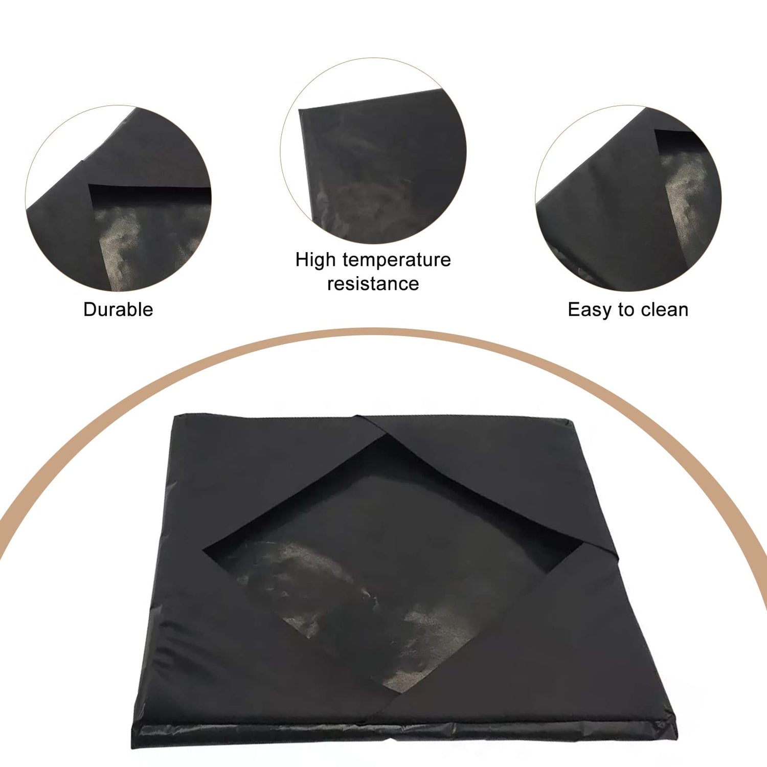 15x15 Heat Press Cover, Non-Stick High Temperature Resistant Sheet Mat Pillow Protector for Protecting Sublimation Heat Pressing Machine Plate TVlifams