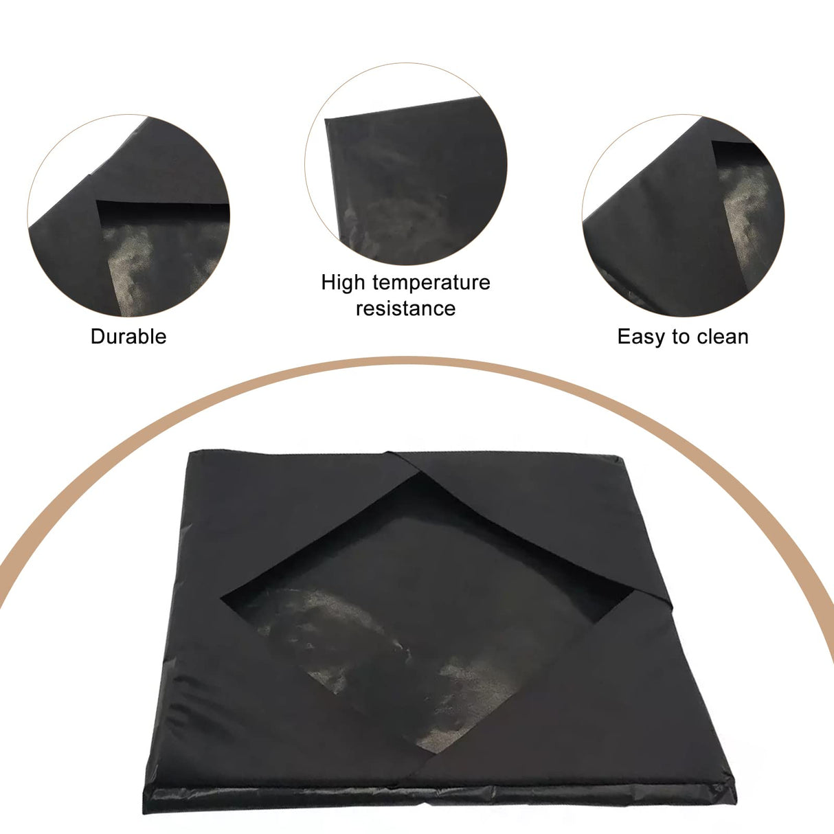 15x15 Heat Press Cover, Non-Stick High Temperature Resistant Sheet Mat Pillow Protector for Protecting Sublimation Heat Pressing Machine Plate TVlifams