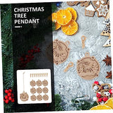 Abaodam Unfinished Wooden Cutouts 30 pcs Double Decorative Wood Chips Christmas Hanging Decorations Toy for Kids Toys for Kids Graffiti Wooden Slices Abaodam