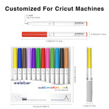 Welebar 12 Pack Infusible Pens for Cricut Maker/Maker 3/Explore 3/Air 2/Air, 0.4 Tip Sublimation Ink Pen Set for Mugs, T-shirt, DIY Crafts Welebar
