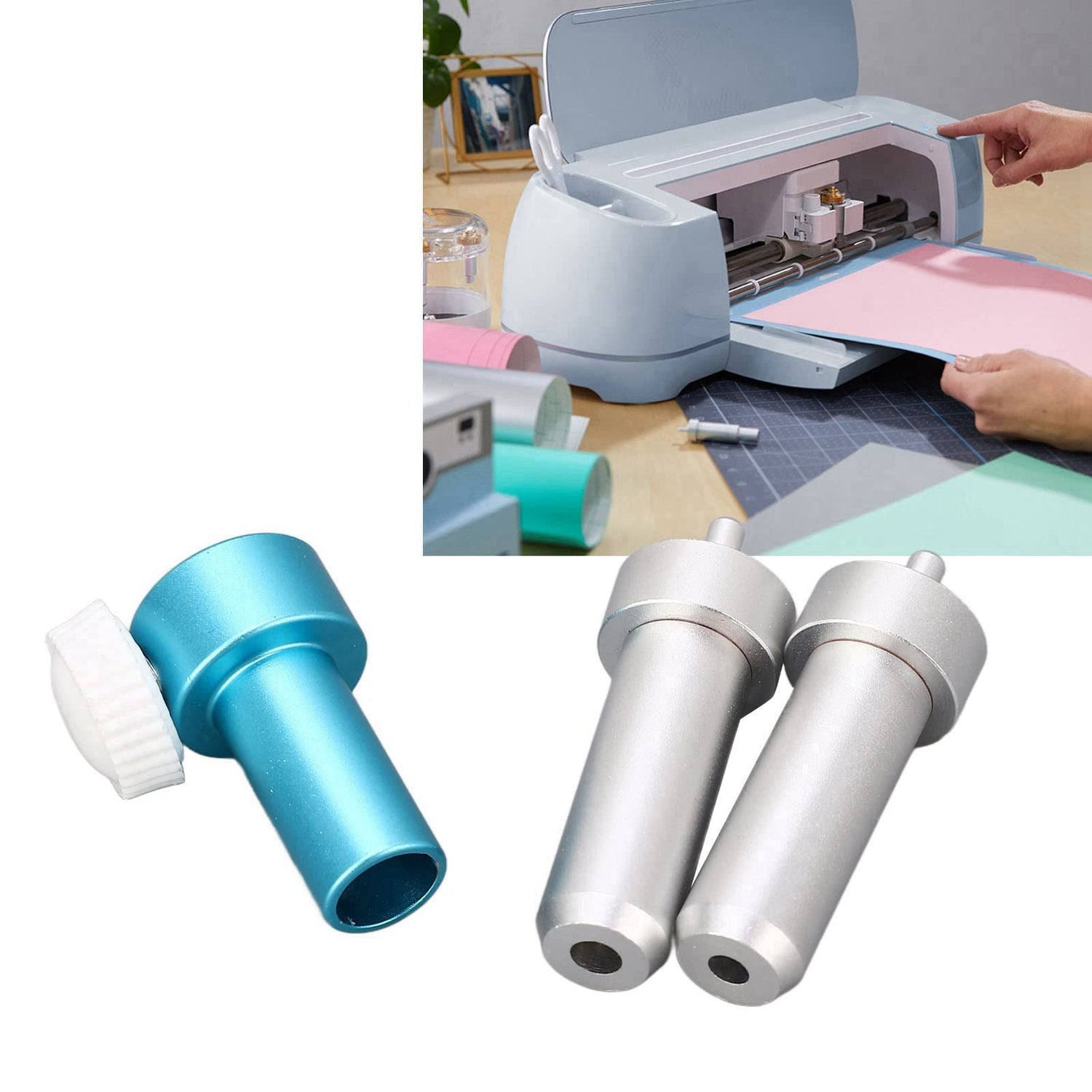 Oumefar Joy Machine Replacement Cutting Blades Set, Foil Transfer Kit Includes 4 Different Specifications of Blades Universal Design Oumefar