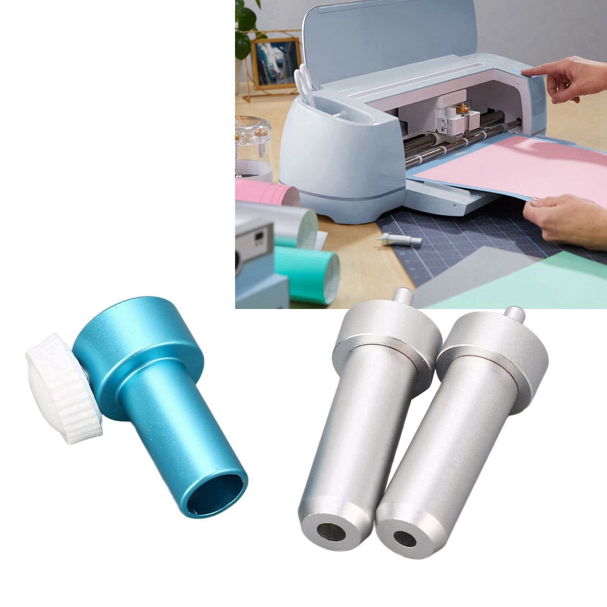 Oumefar Joy Machine Replacement Cutting Blades Set, Foil Transfer Kit Includes 4 Different Specifications of Blades Universal Design Oumefar