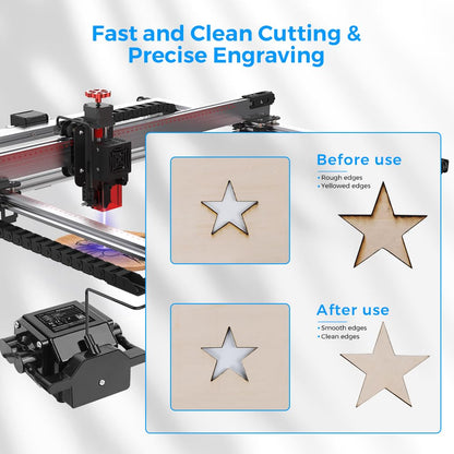 TEVOTOP Air Assist Pump for Laser Engraver Cutter, Air Assist Kit with 30L/Min for A5 Pro TTS-55 TS2 S6 Pro S9 Master 2 Pro S2 SF LE400 Pro Reizer - WoodArtSupply