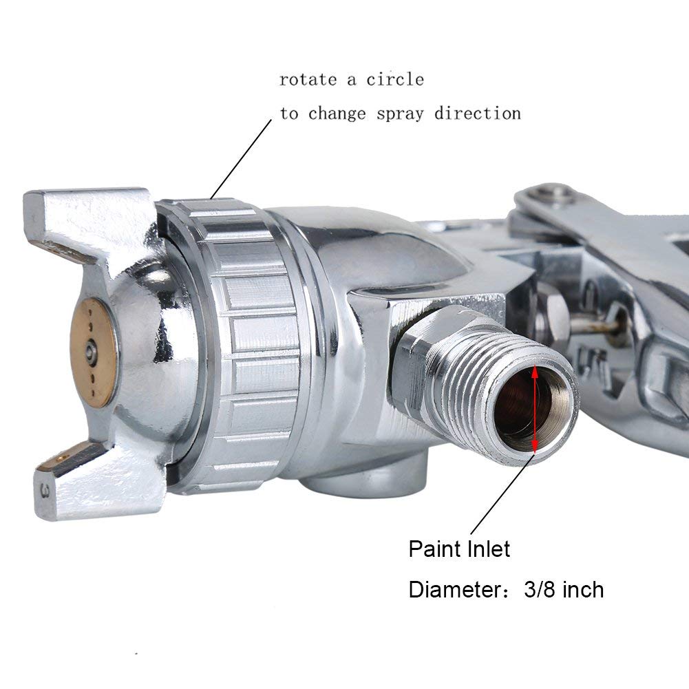 Ouya R77P Paint Sprayer Pressure Feed High Efficiency Spray Gun Nozzle Size 2.5mm Ouya
