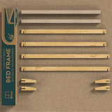 Bme Chalipa 14” Solid Wood Platform Bed Frame with Japanese Joinery and Ample Storage Bme