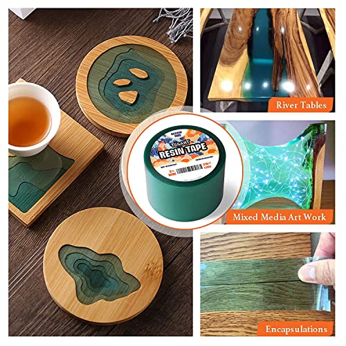 TSSART Resin Tape for Epoxy Resin Molding - Silicone Thermal Adhesive Tape, Oxidation and High Temperature Resistance Easy Peeling, Epoxy Release TSSART