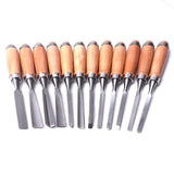ATOPLEE 12pcs Wood Carving Chisel Set for Woodworking, Professional Wood Gouge Tools with Premium Case and Roll Up Bags for Carpenter Craftsman Gift ATOPLEE
