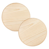 Factory Direct Craft Unfinished Wood Beveled Edge Circle Plaques Set of 2 - Blank Wooden Circle Signs for DIY Crafts and Projects (15 Inches Factory Direct Craft