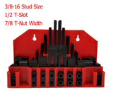 58Pc T-Slot Clamping Kit Mill Machinist Set Table Slots: 1/2" LLDSIMEX