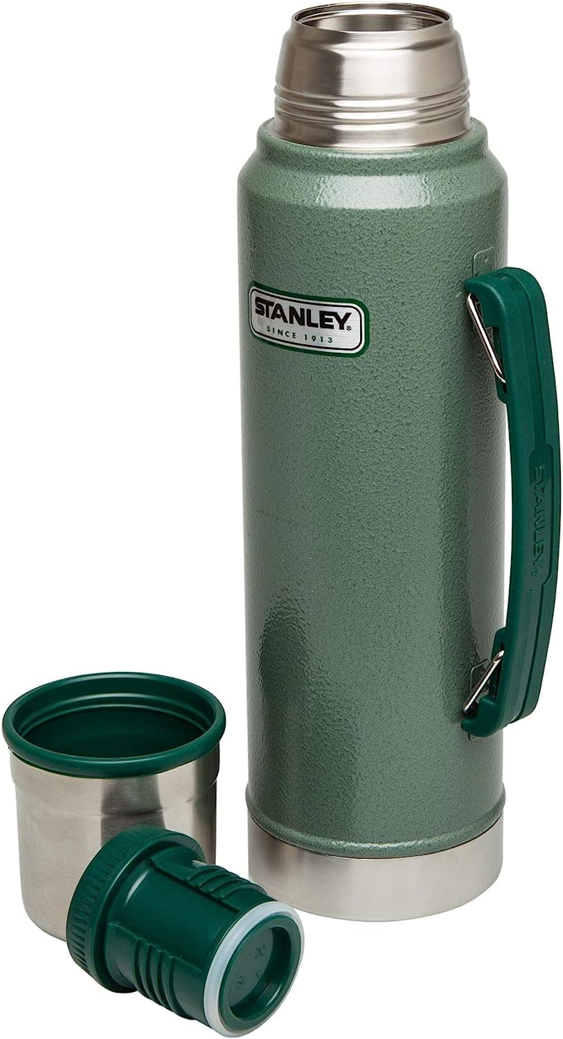 Stanley Classic Vacuum Insulated Wide Mouth Bottle - BPA-Free 18/8 Stainless Steel Thermos for Cold & Hot Beverages – Keeps Liquid Hot or Cold for Up STANLEY