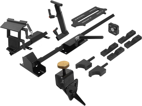 Pro Grind Sharpening System for 8 Inch Grinders to Sharpen Lathe Turning Tools, Chisels, Skews, Bowl Spindle Gouges • Includes Setup Blocks and Quad Peachtree Woodworking Supply